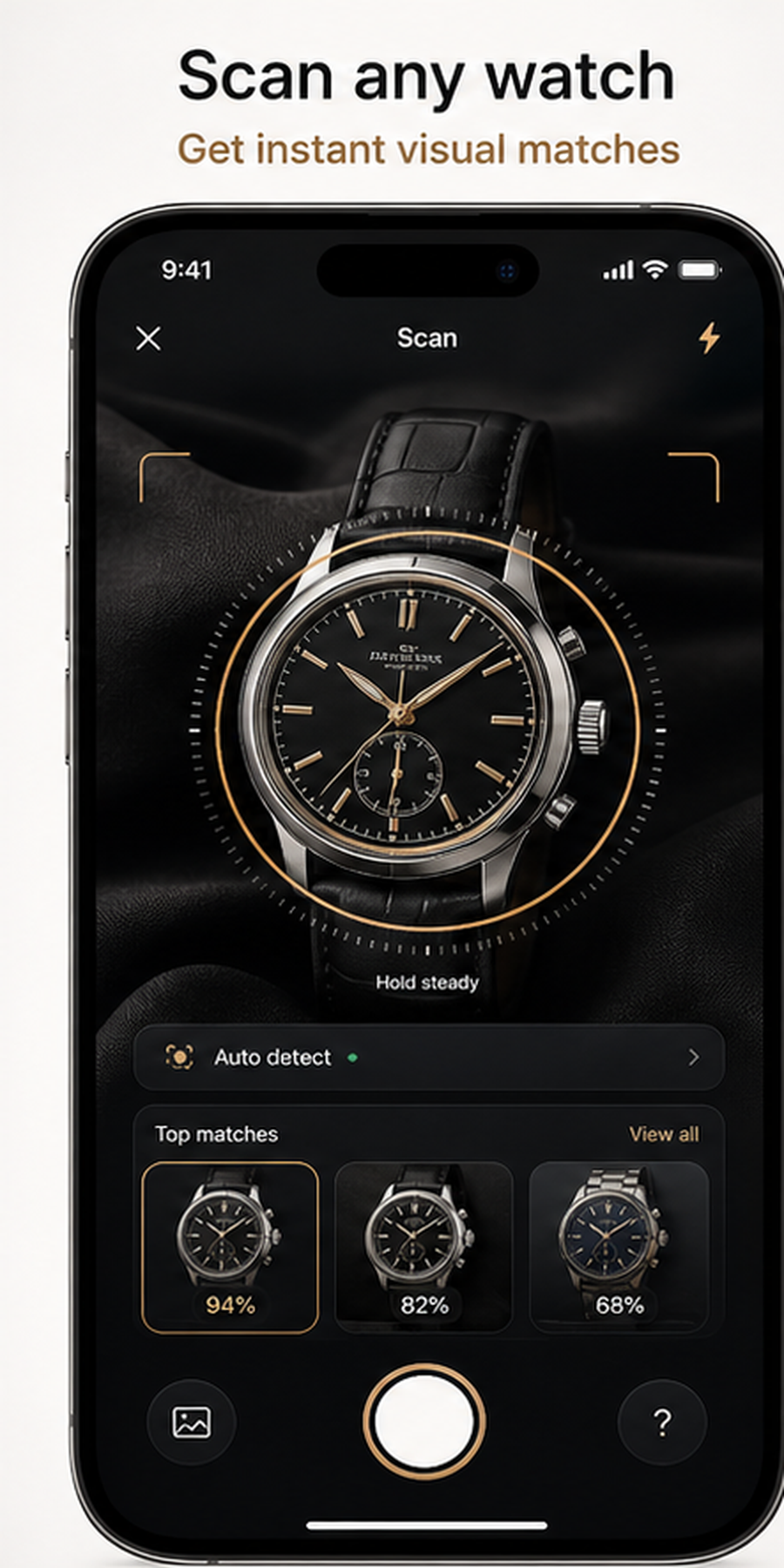 Uploading a watch photo