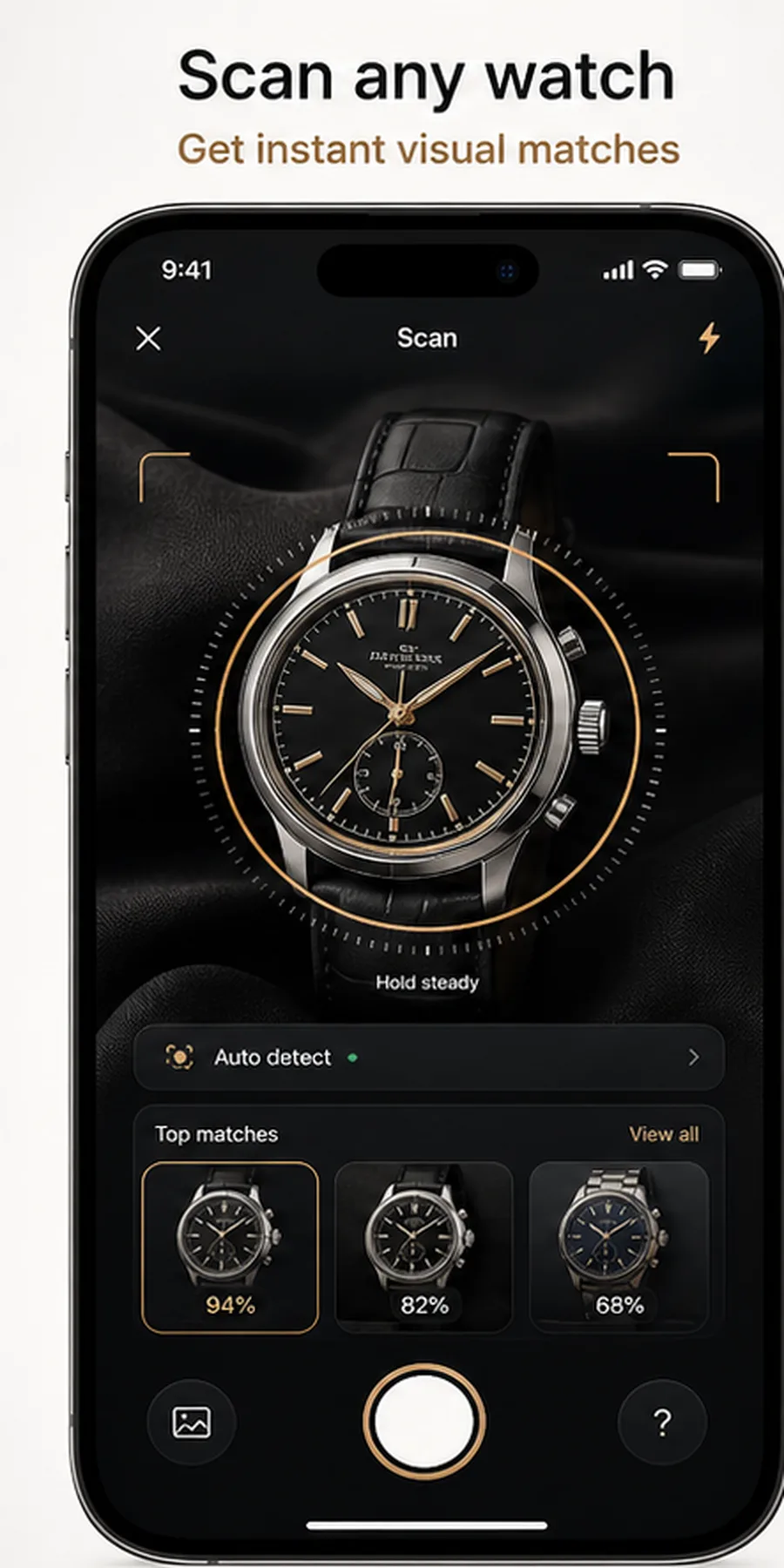 Uploading a watch photo